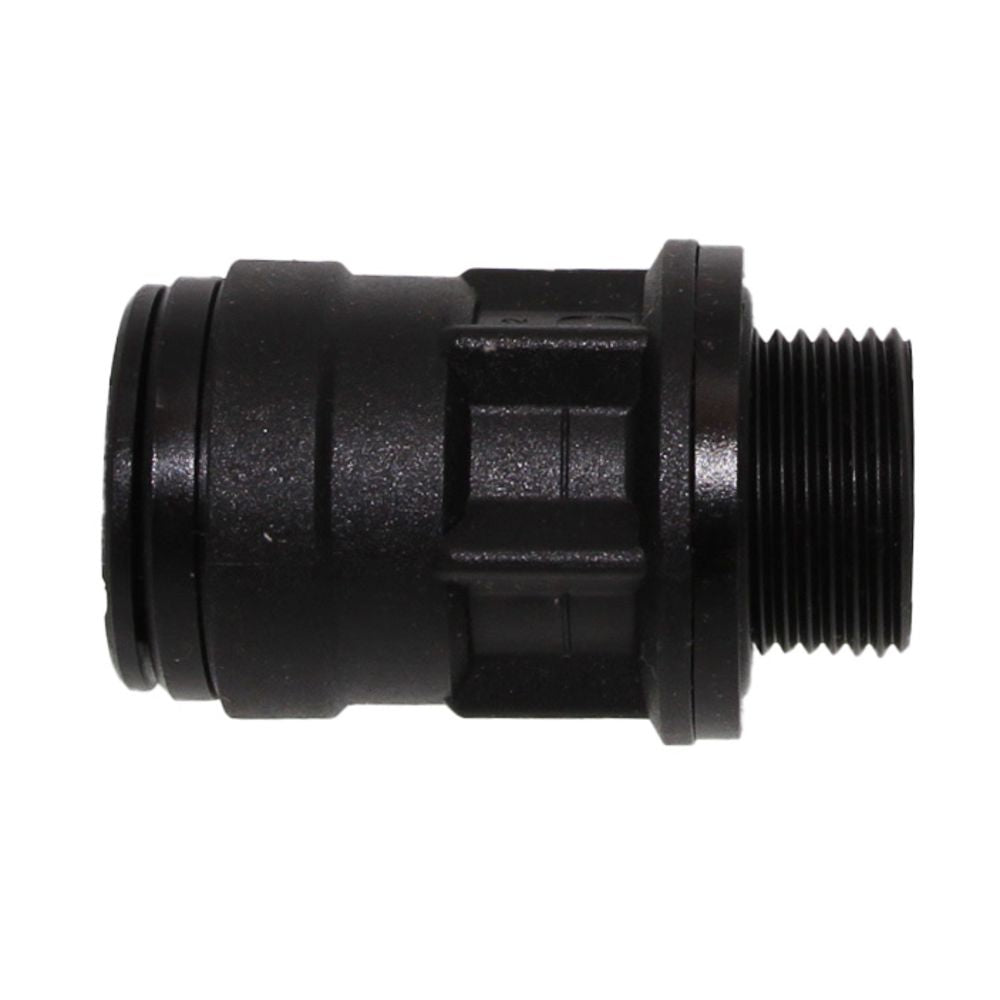 John Guest Male Connector BLACK ACETAL - 28mm x 1" BSP