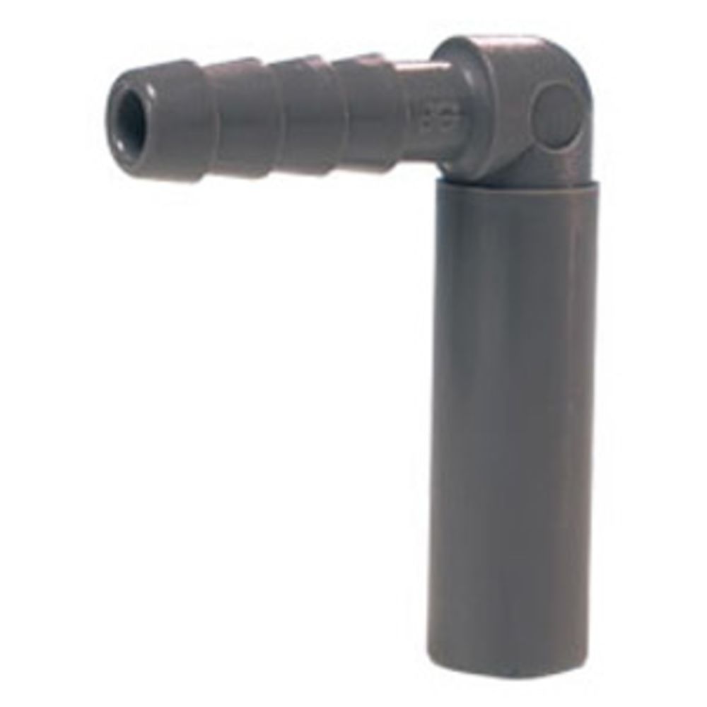 John Guest Stem Elbow Barb Connector - 5/16 OD Stem x 5/16 ID Barb
