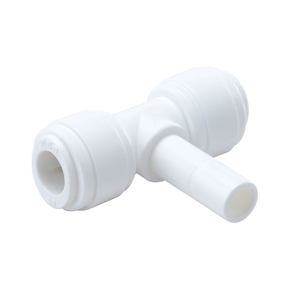 NeoFit - Acetal White Branch Stem Tee 3/8" Tube x 3/8" Stem