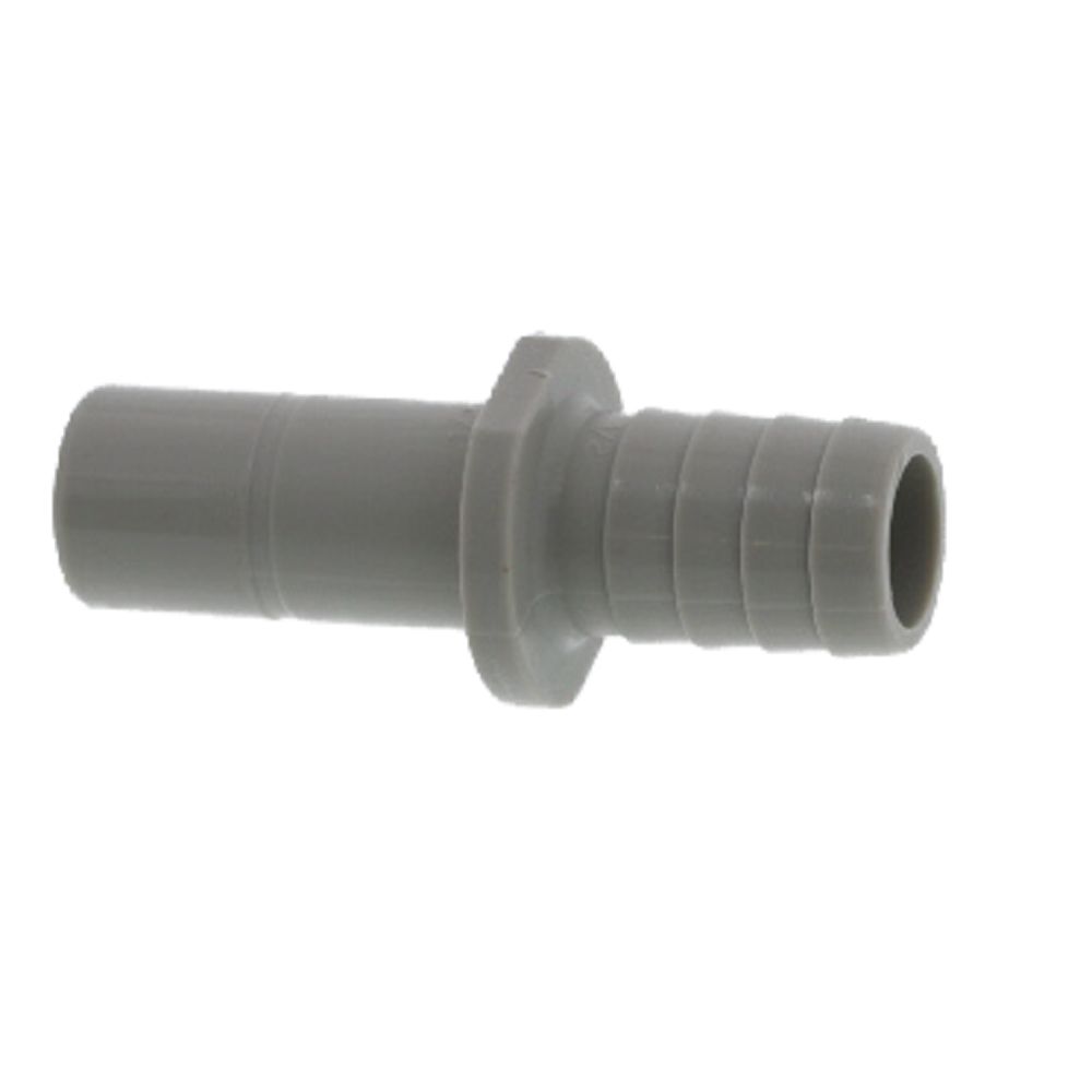 DMfit Stem Barb Straight Connector - 1/2 OD Stem x 1/2" ID Barb