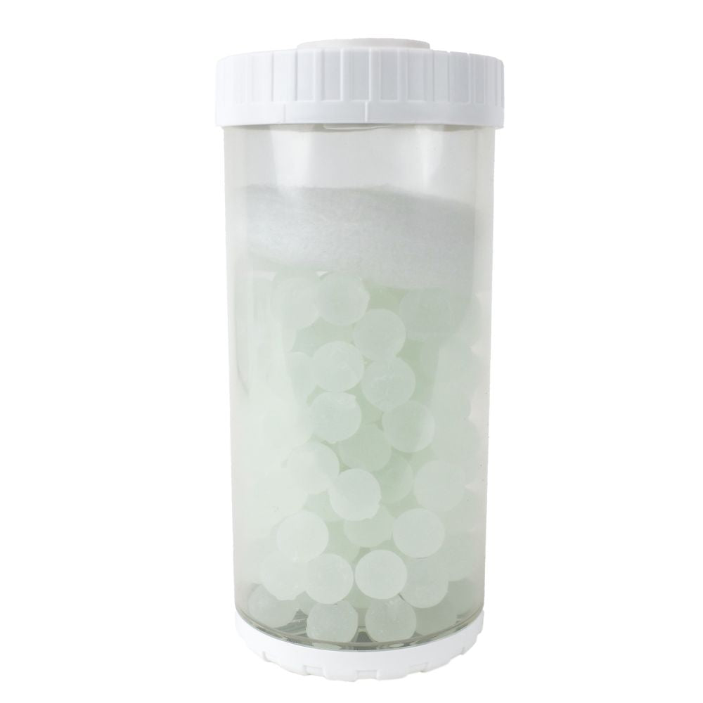 4-1/2" x 10" Refillable Empty Cartridge Clear Body, White Cap