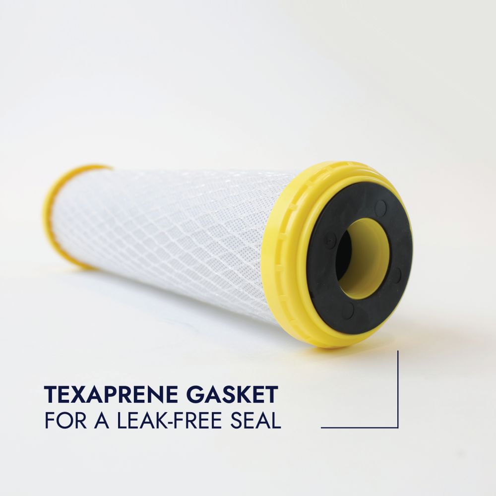 Neo-Pure CHLM-2510 9-7/8" x 2-1/2" Chloramine Carbon Block Filter 1 micron