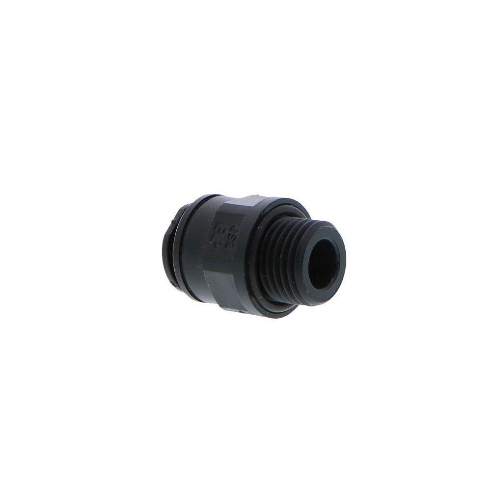 John Guest Male Connector BLACK ACETAL - 8mm x 1/4 BSPP