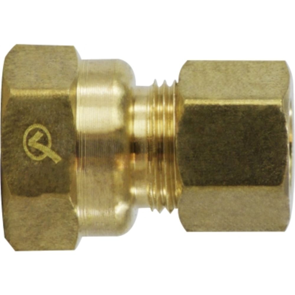 Lead-Free Brass FE Coupling 3/8" x 1/2"