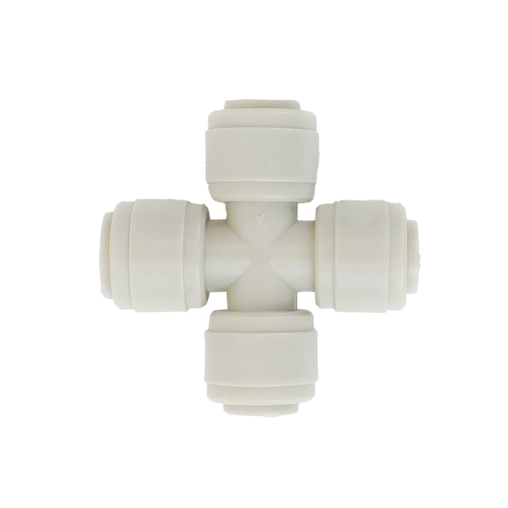NeoFit - Acetal Gray Union Cross 1/4" tube