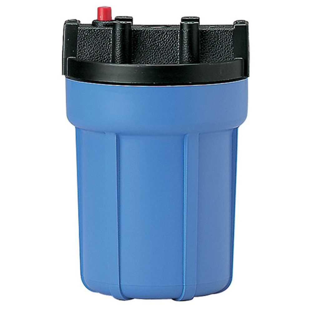 Pentek 5" Slim Line Water Filter Housing Black/Blue w/ PR - 3/8" FPT