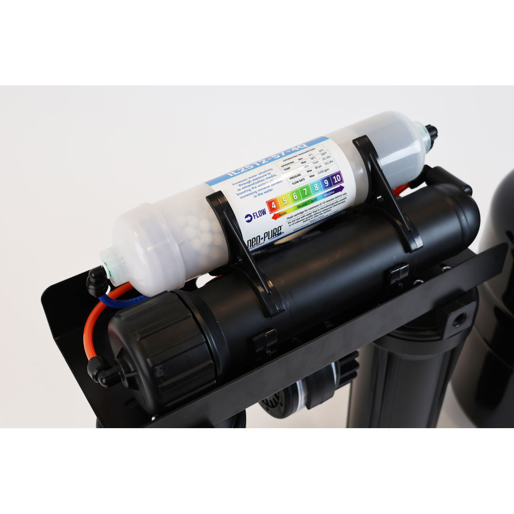 Neo-Pure Residential 4 Stage Full Solution RO System 75 GPD with Alkaline Remineralizer, Permeate Pump