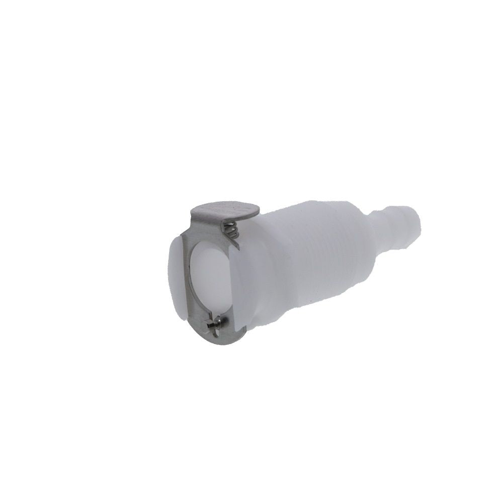 28000 NSF Non-Valved Panel Mount Hose Barb Coupling Body 1/4 ID Barb