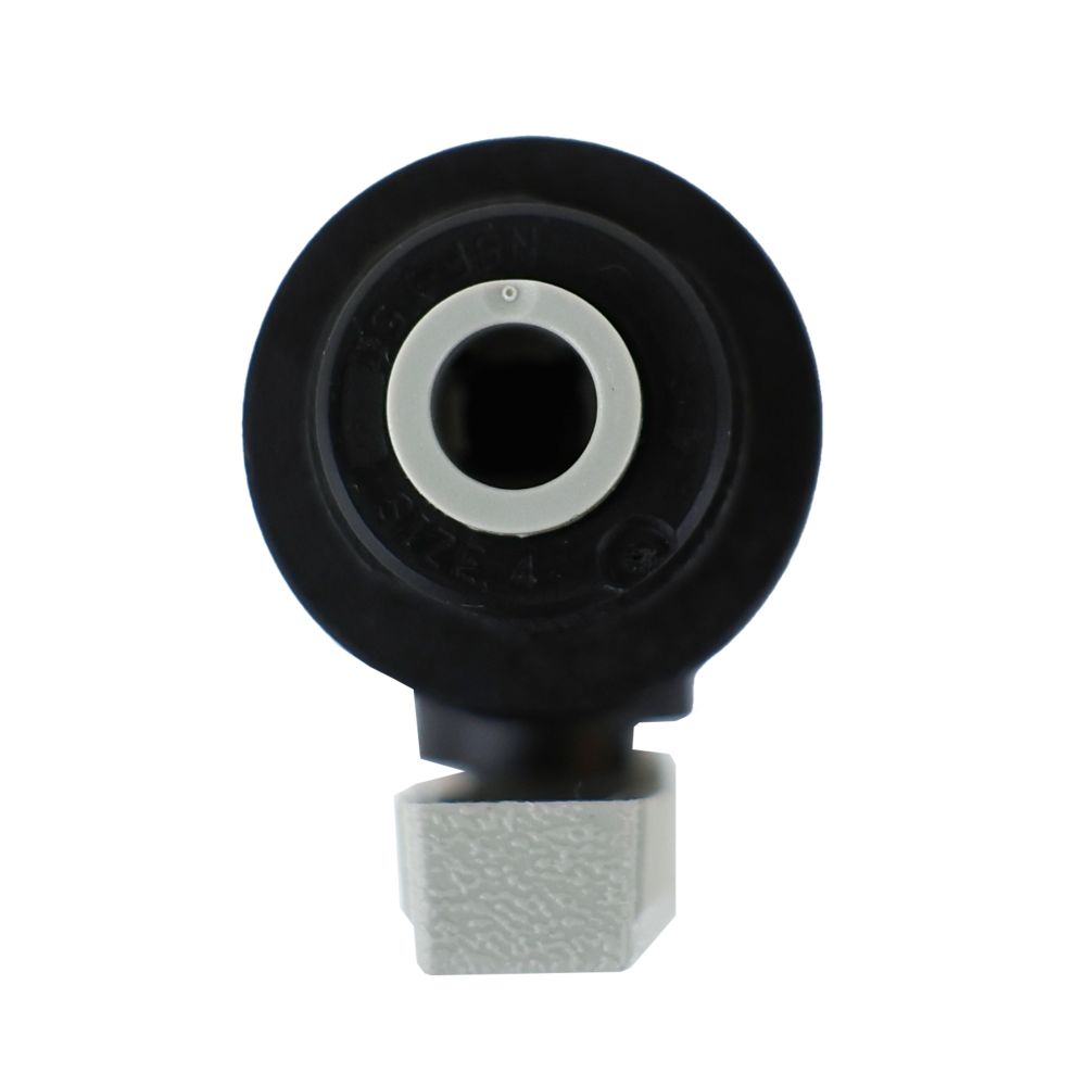 Parker PPB4VMC4-MG Black Valve Male Connector - 1/4 QC x 1/4 MPT