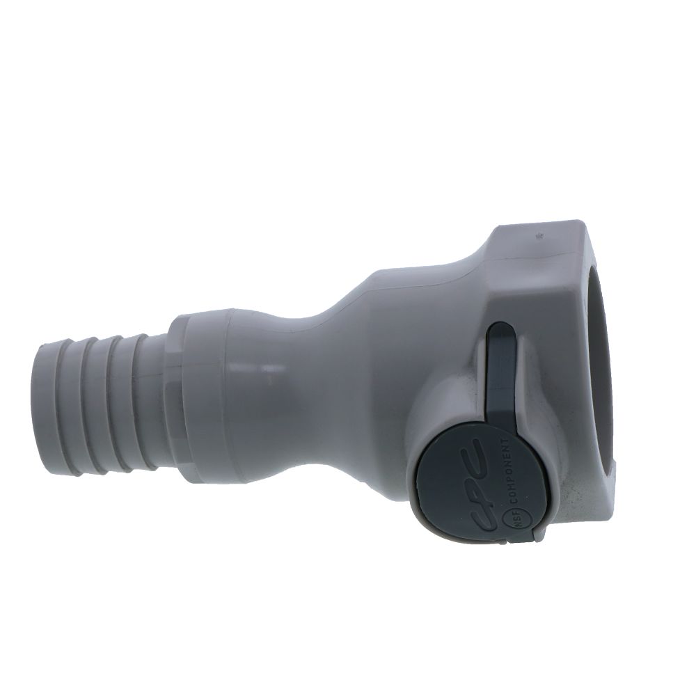 UDC Valved In-Line Hose Barb Coupling Body - 3/4 ID Barb Buna-N O-Ring