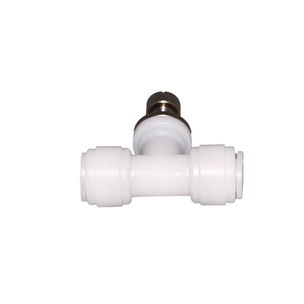 NeoFit - Acetal Natural White Flow Control Union Connector 1/4" tube