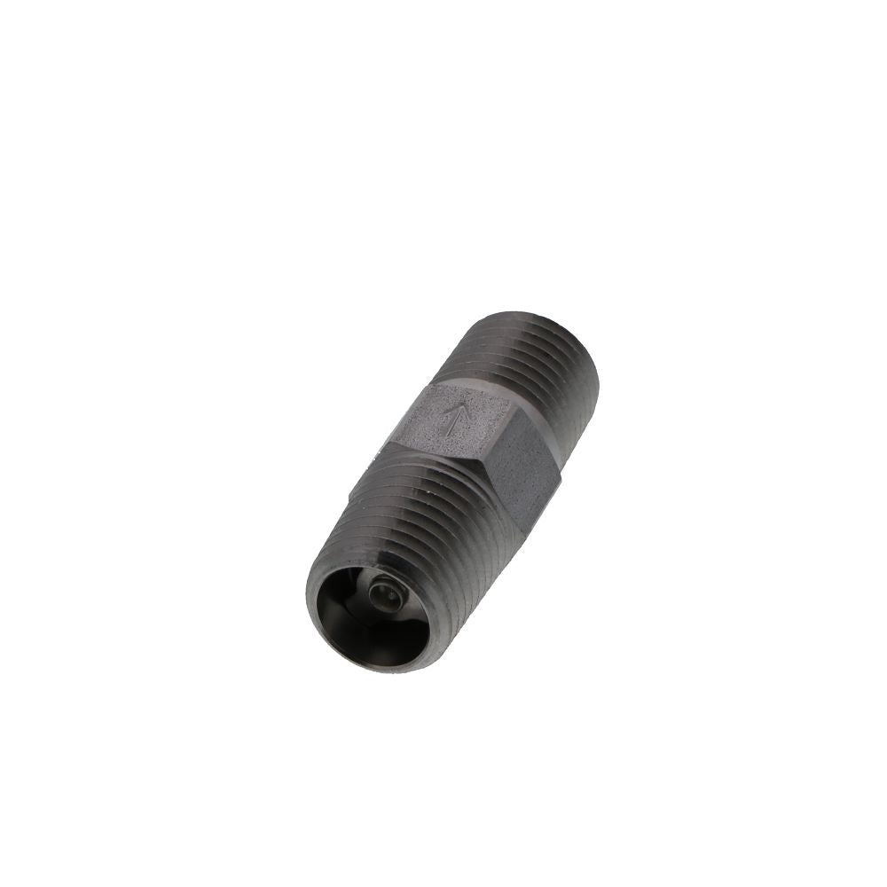 Inline Stainless Steel Check Valve - 1/4" MPT Inlet x 1/4" MPT Outlet
