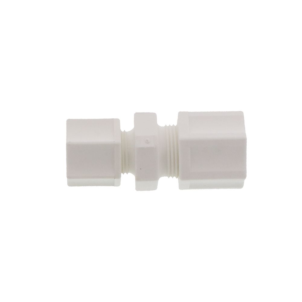 JACO 15-8-6-P-PG Polypropylene Reducing Union 1/2 OD Tube x 3/8 OD Tube