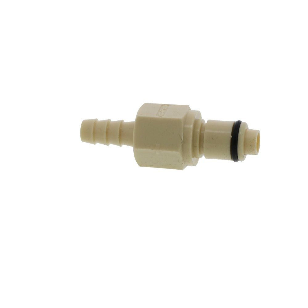 PLCD2200412 Valved In-Line Hose Barb Coupling Insert 1/4 ID Barb