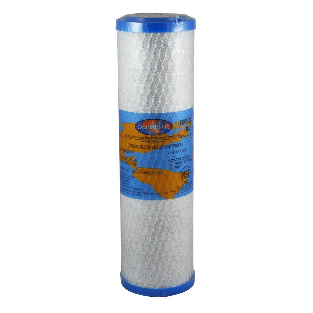 Omnipure OMB934-1 9-3/4" Coconut Shell Carbon 1mic Block Filter
