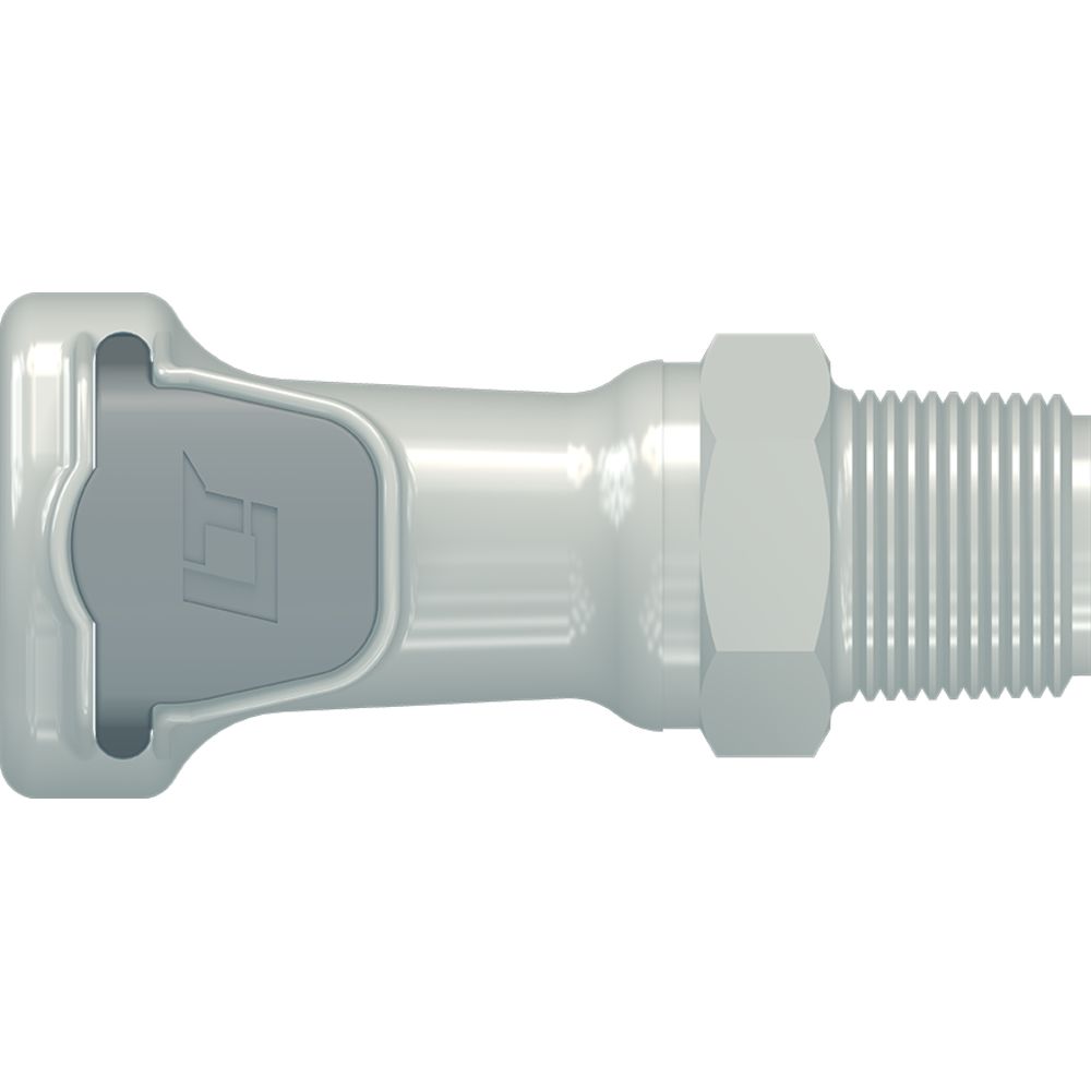 LinkTech 60PP Series Male Threaded Female, Valved, 1/2" MNPT, Polypropylene, EPDM