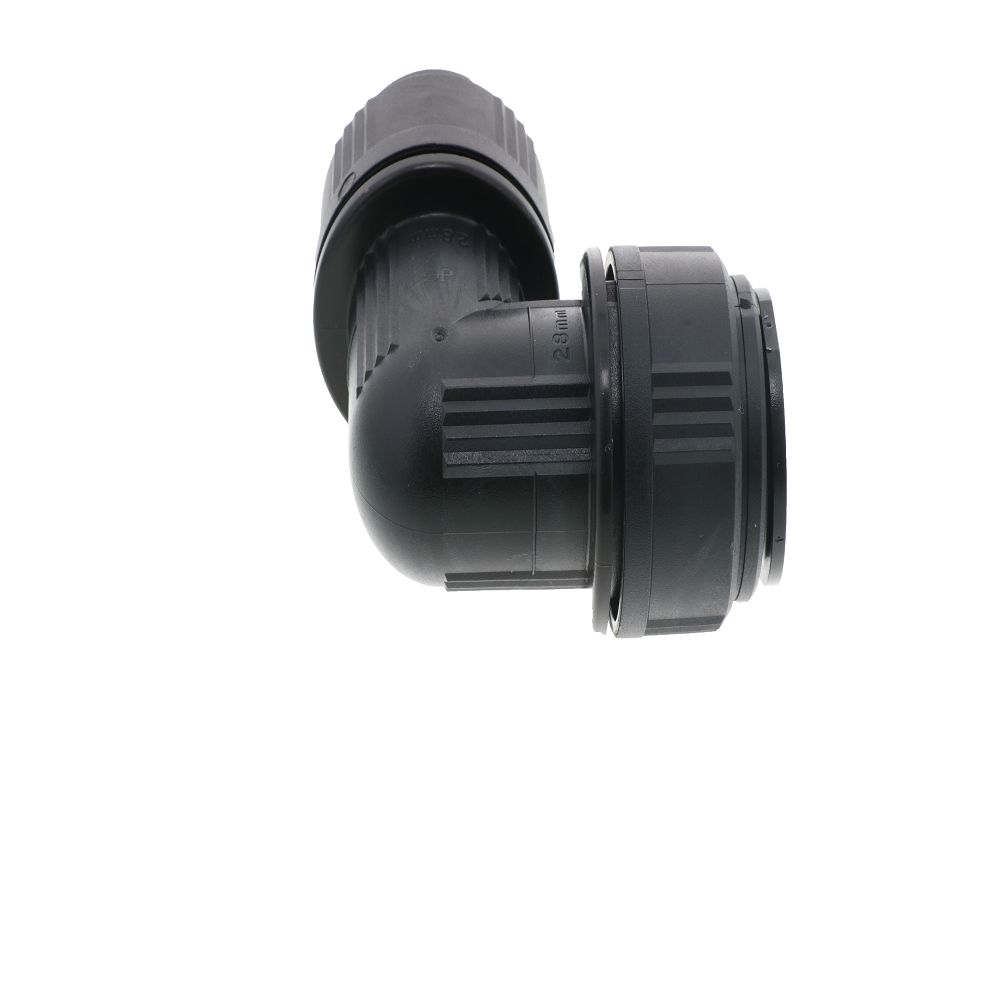 John Guest Union Elbow BLACK ACETAL - 28mm