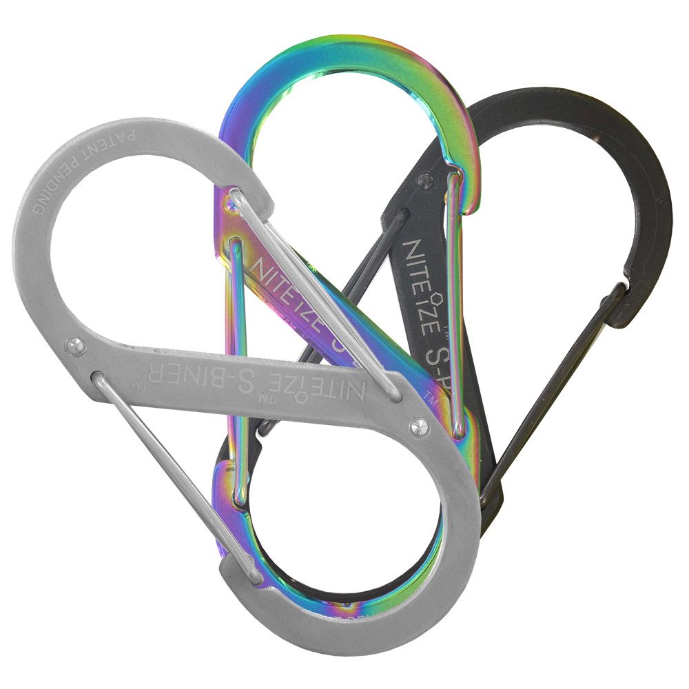 NiteIze Steel S-Biner #3 Carabiner - Black
