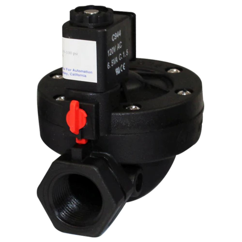 AXEON GC Solenoid Valve Kit with DIN and 3 Meter Cord N/C 3/4" FNPT 110V