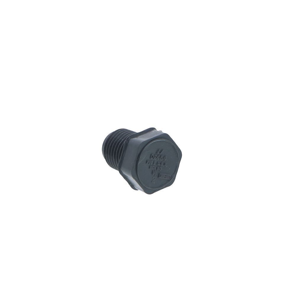 Schedule 80 PVC Threaded Plug 1/4" MIP