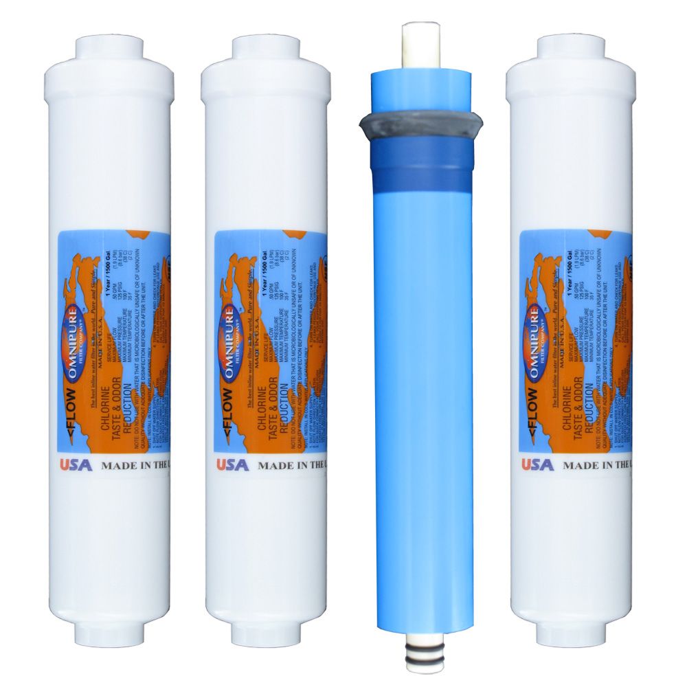 RC540T50 Countertop RO System Replacement Water Filter Kit