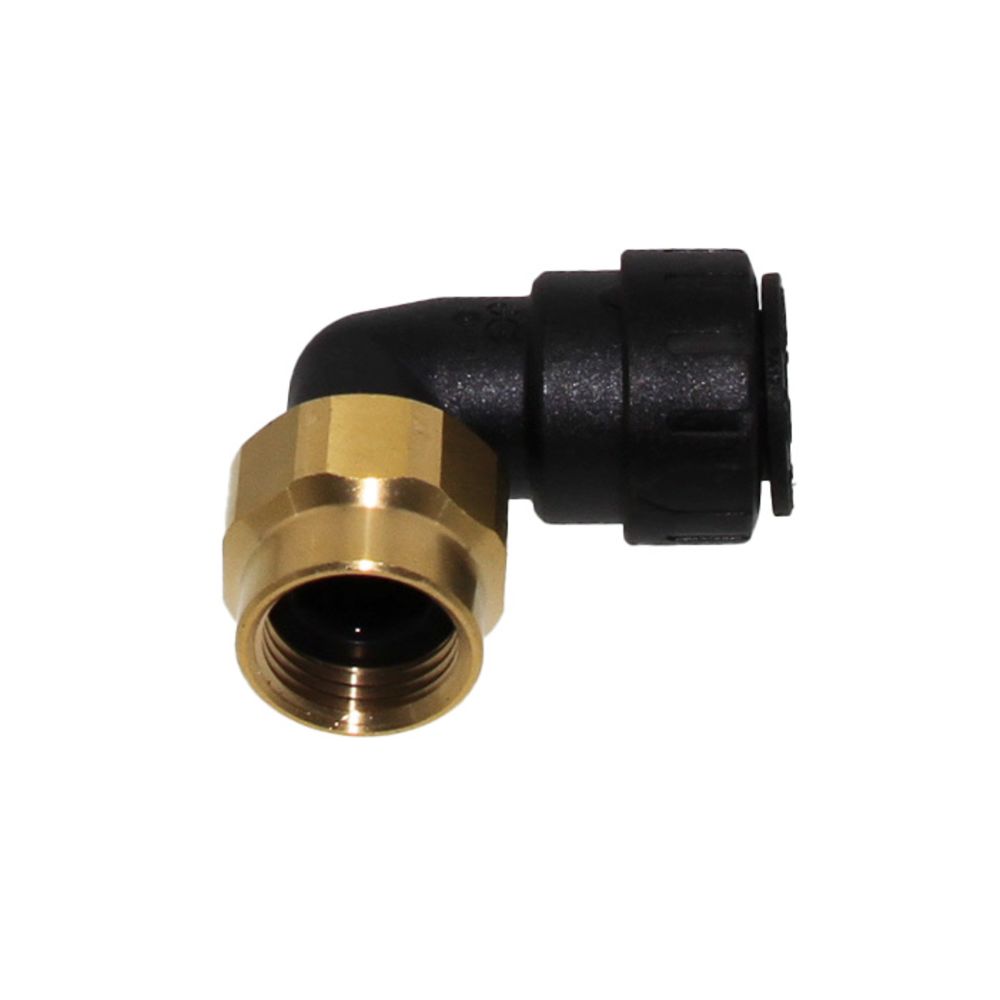 John Guest ProLock Female Elbow Connector NPS - 1/2 CTS x 1/2 NPS