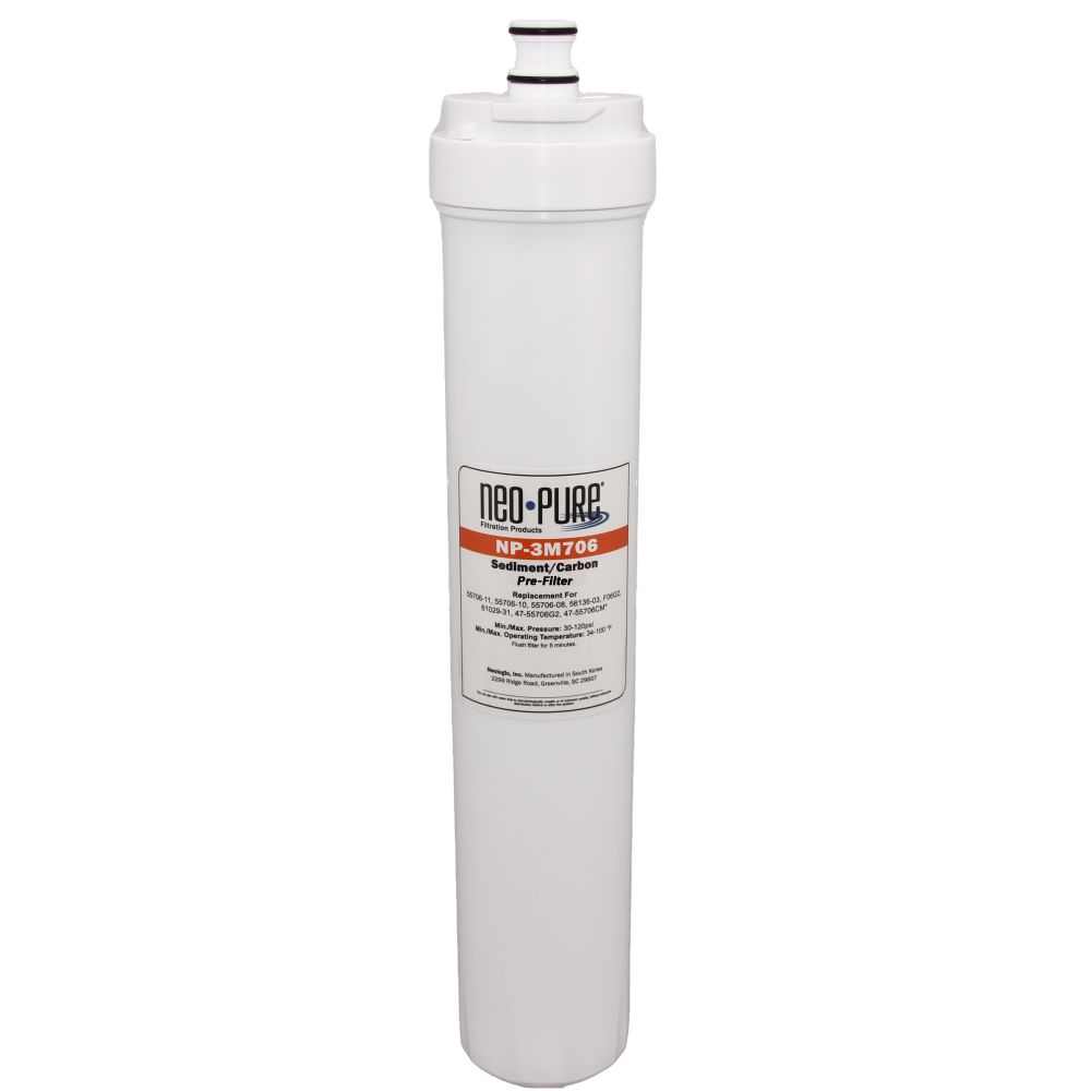 Neo-Pure NP-3M706 SQC Compatible Sediment/Carbon Prefilter