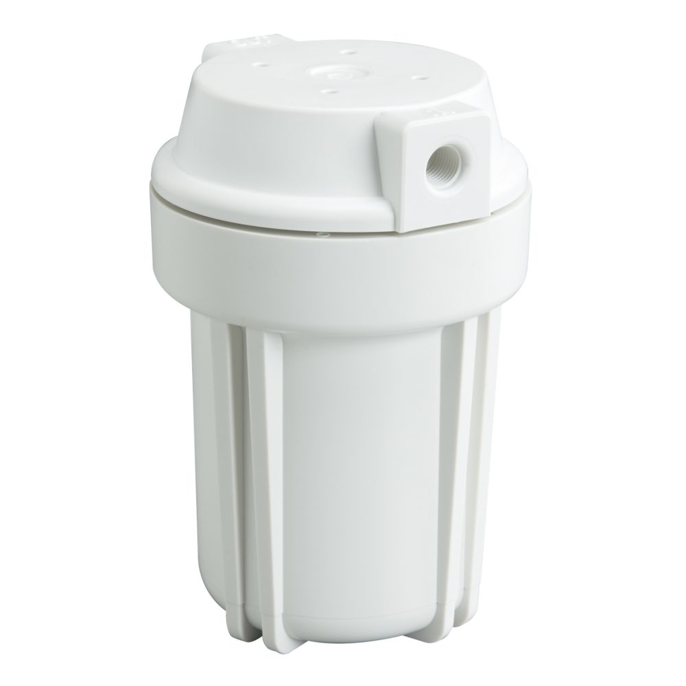 5" Neo-Pure SlimLine Filter Housing White 1/4" No Pressure Relief