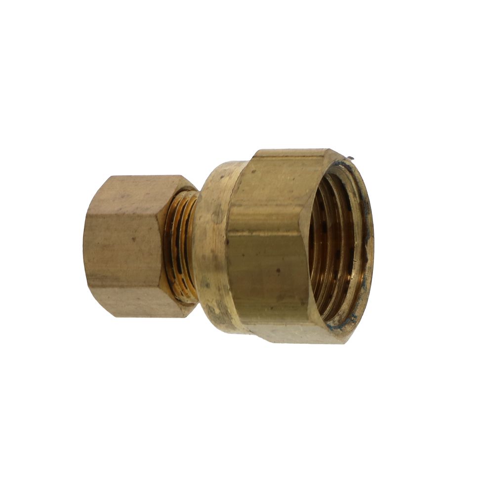 Brass Compression Female Connector 3/8 Compression x 1/2 FPT