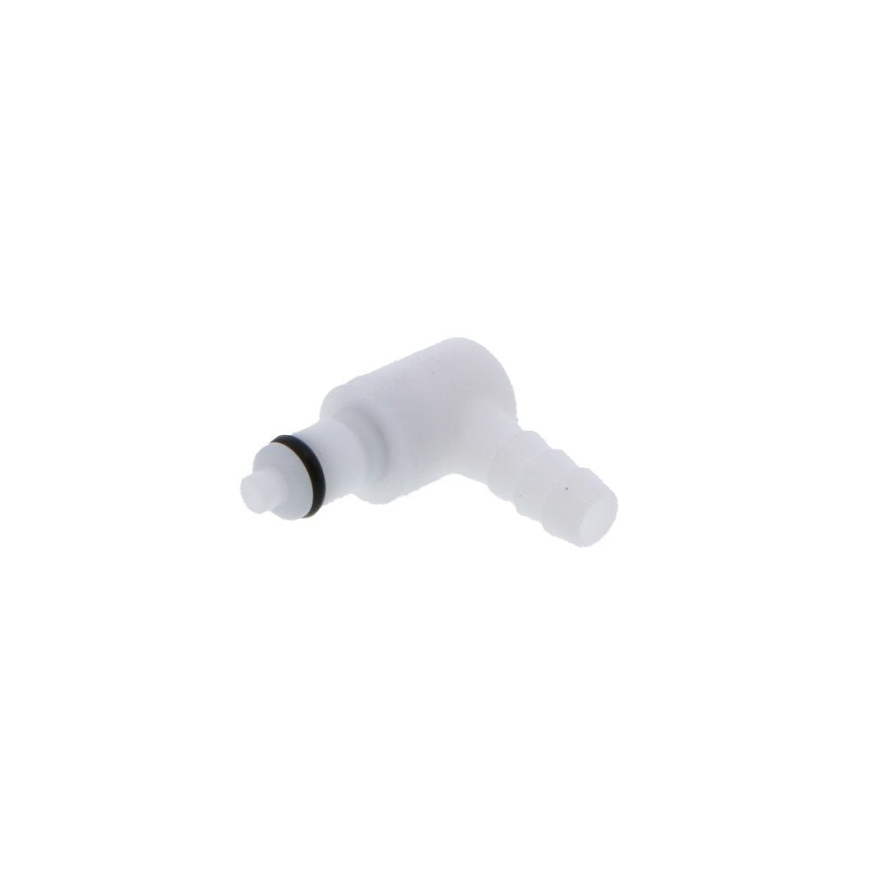 PMCD2304 Valved Elbow Hose Barb Coupling Insert 1/4 ID Barb