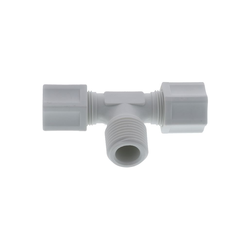 JACO 60-8-8-P-PG Polypropylene Male Branch Tee 1/2 OD Tube x 1/2 MPT