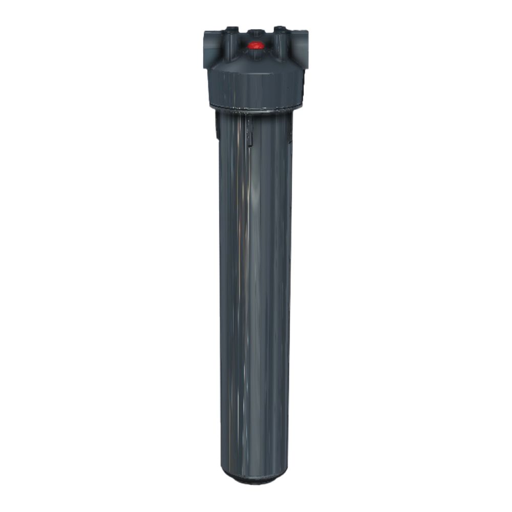 Pentek 20" STD Housing 3/4" FPT Reinforced Cap Dura-series Slate/Slate with PR