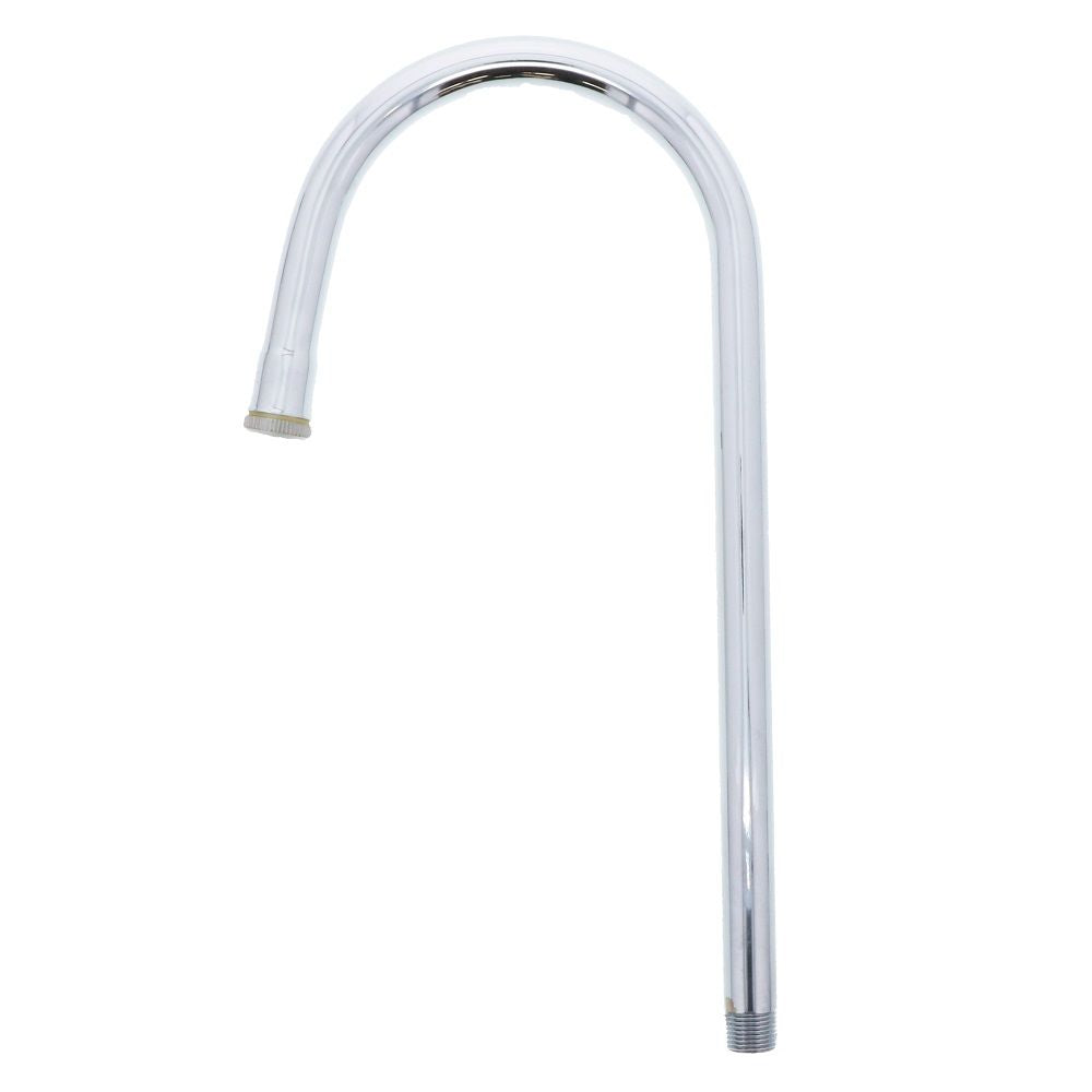 T&S Brass 122X Rigid Gooseneck Faucet, 5-1/2 Spread, 11-1/2 H, 6-7/16 Clearance