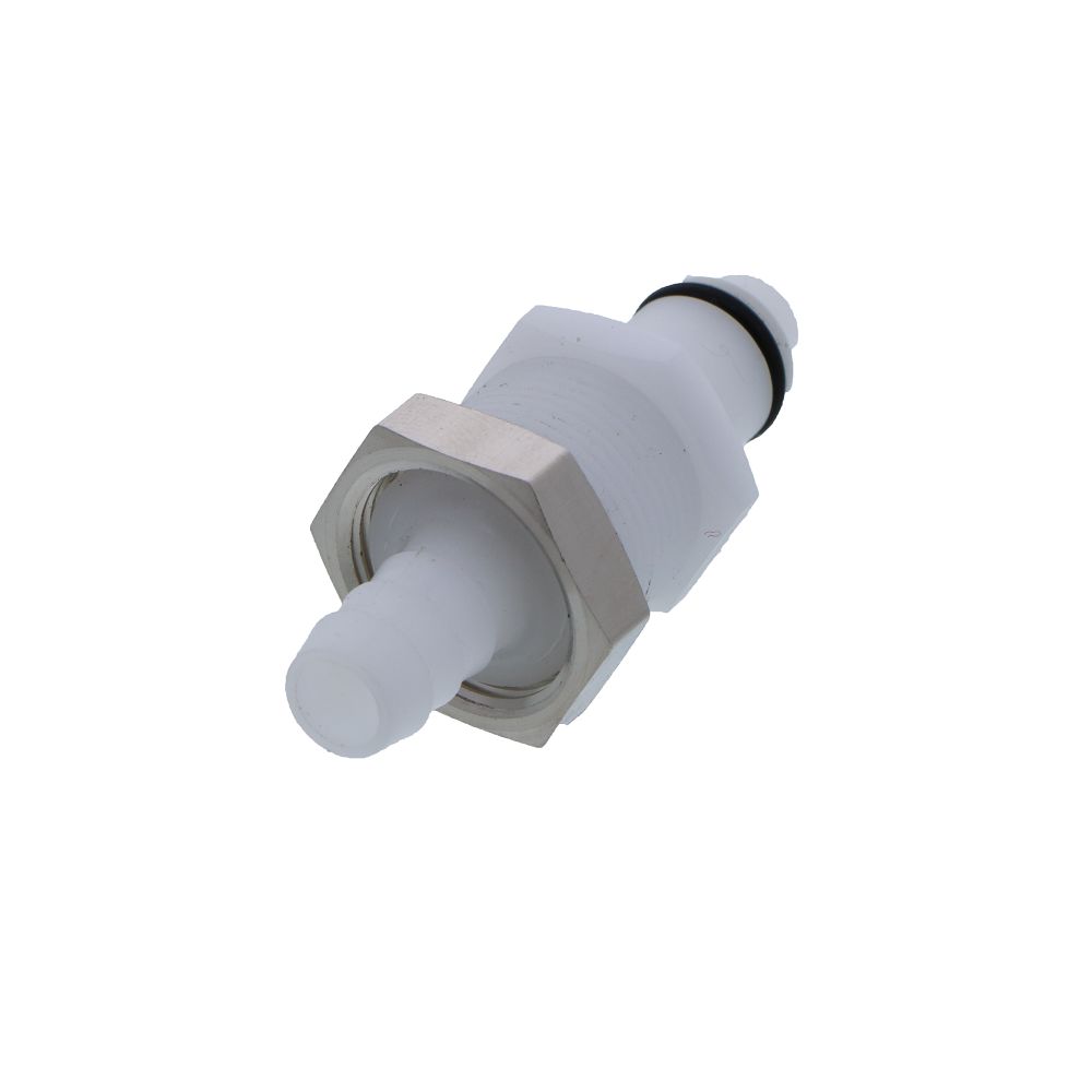 PLCD42005 Valved Panel Mount Hose Barb Coupling Insert 5/16 ID Barb