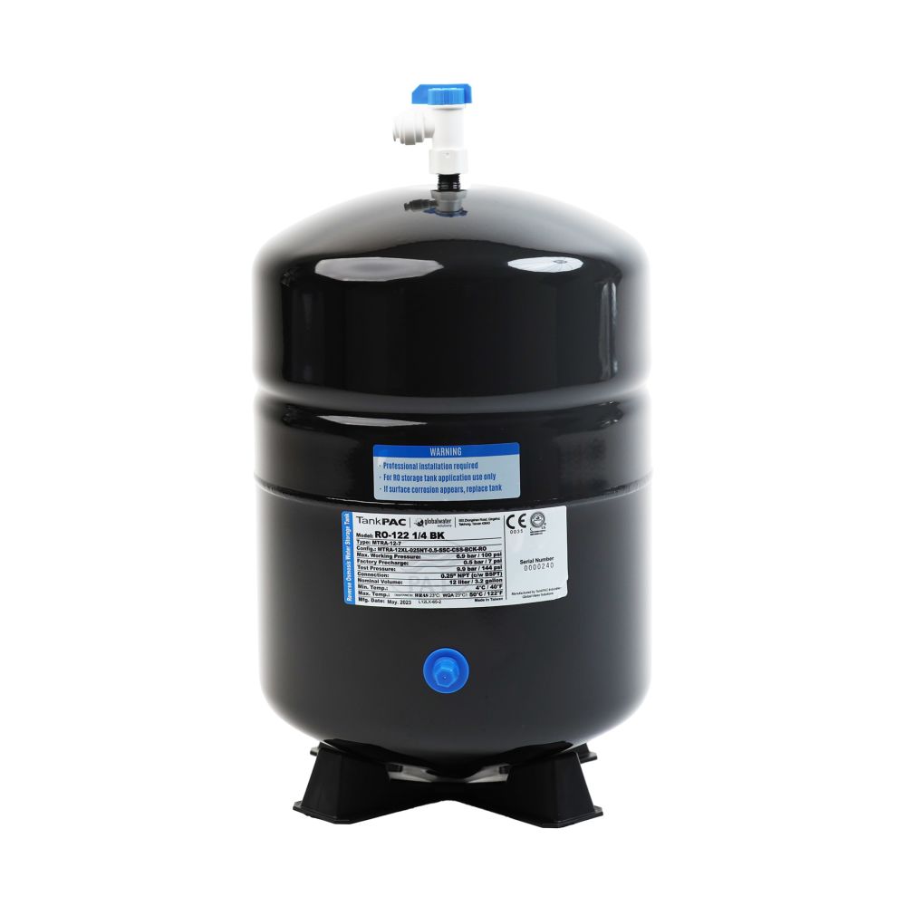 RO-122 Reverse Osmosis Storage Tank Black Coated Steel 3.2 Gal