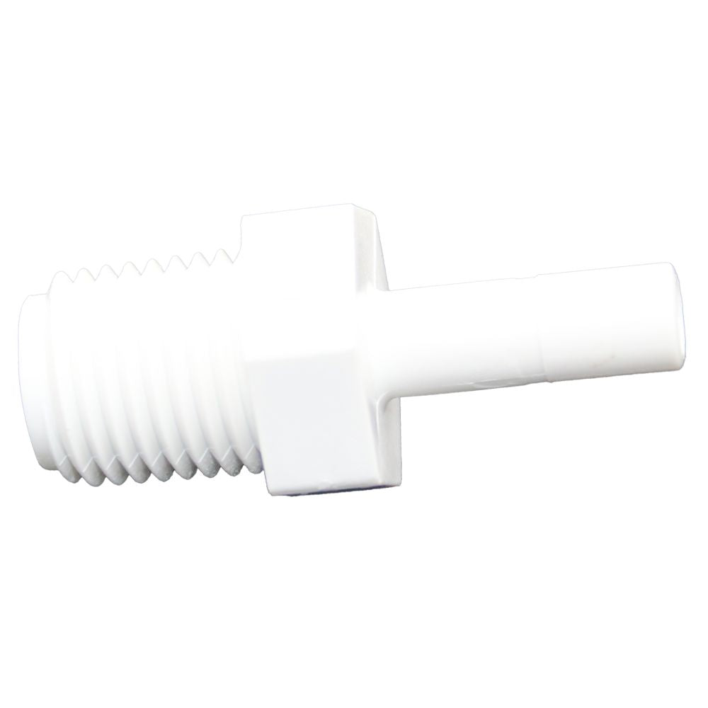 NeoFit - Polypropylene Natural White Stem Adapter 1/4" Stem x 1/4" NPTF