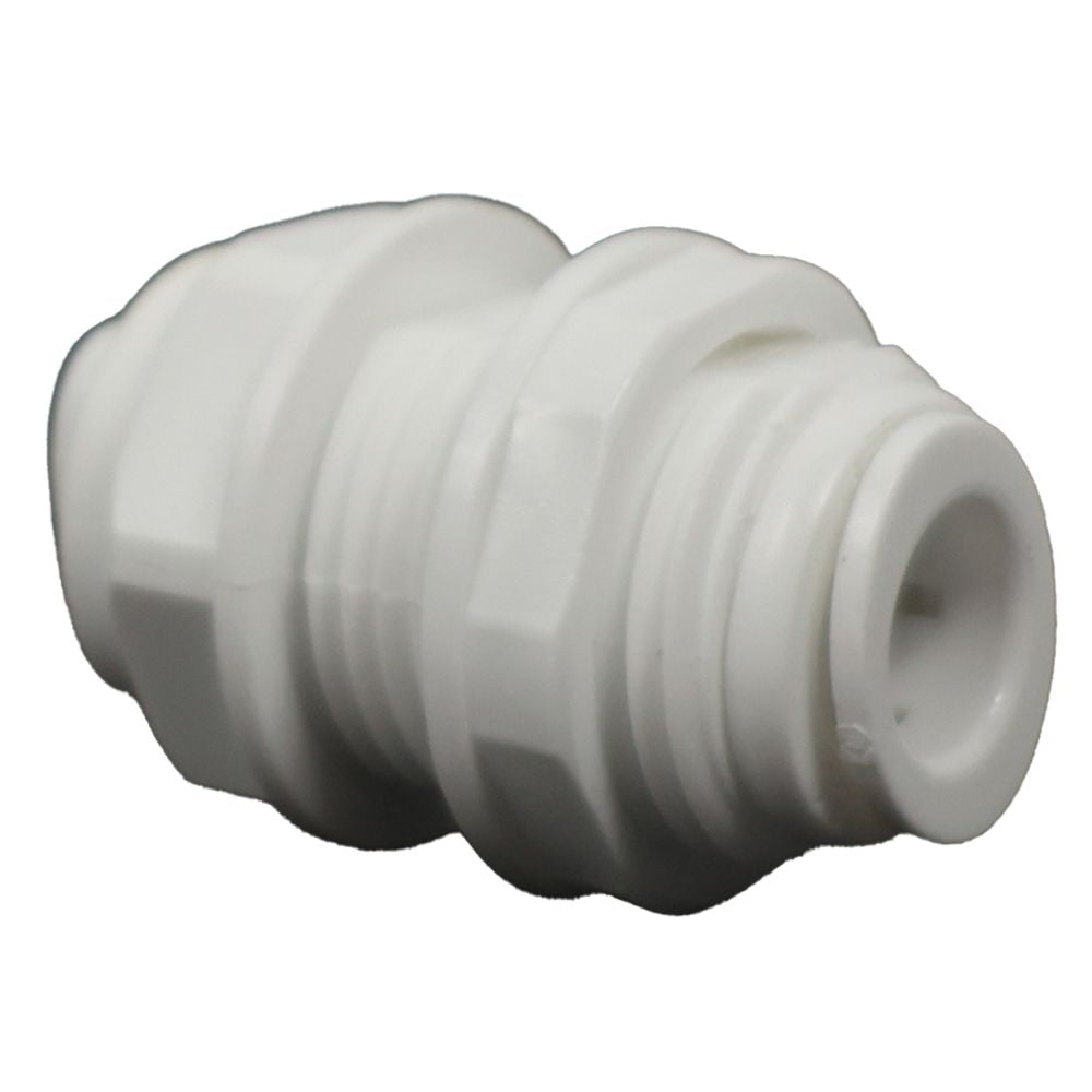 Bulkhead Union Acetal 1/4 qc x 3/8 qc