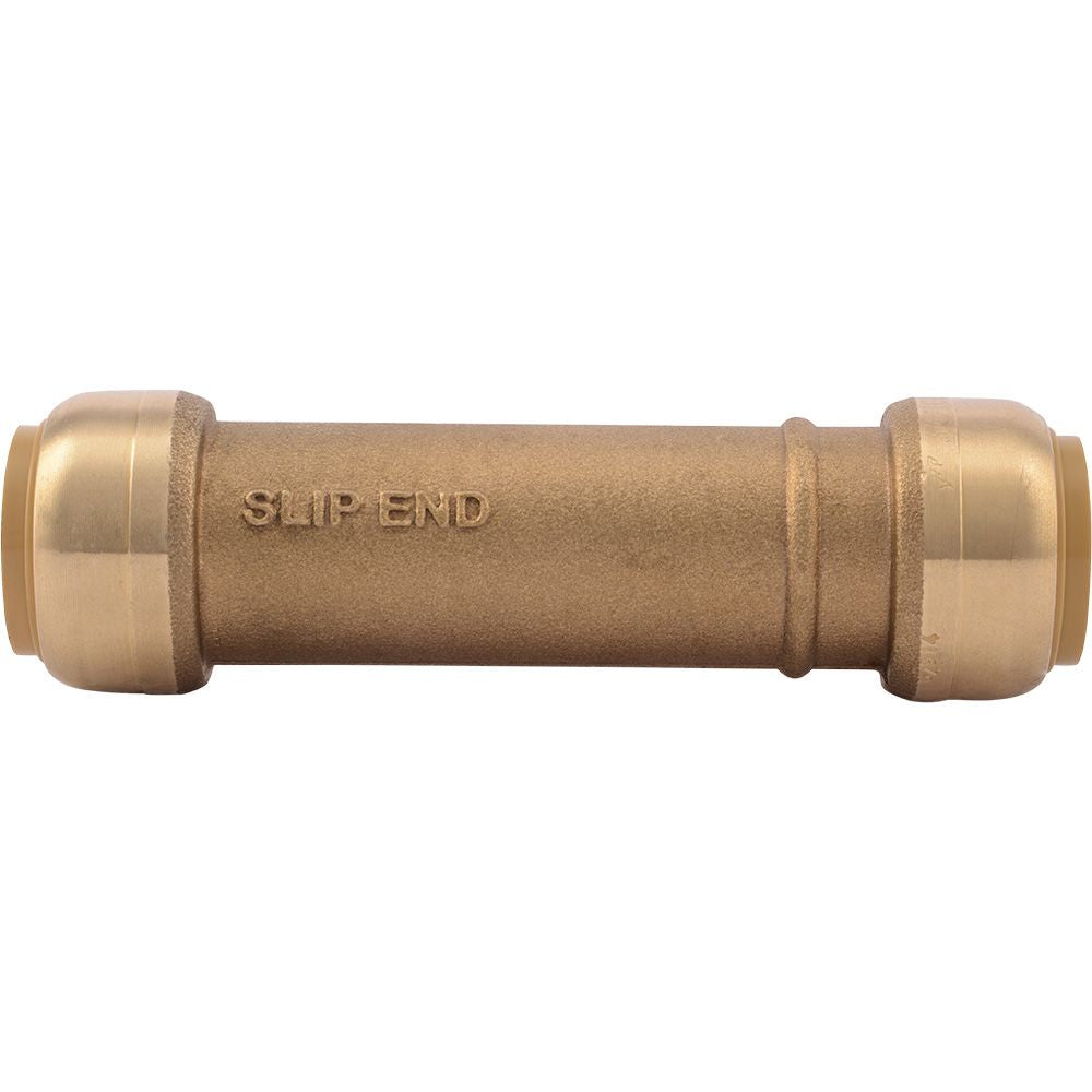 SharkBite® U3016LF Lead-Free Brass Push-to-Connect Slip Coupling - 3/4" x 3/4"