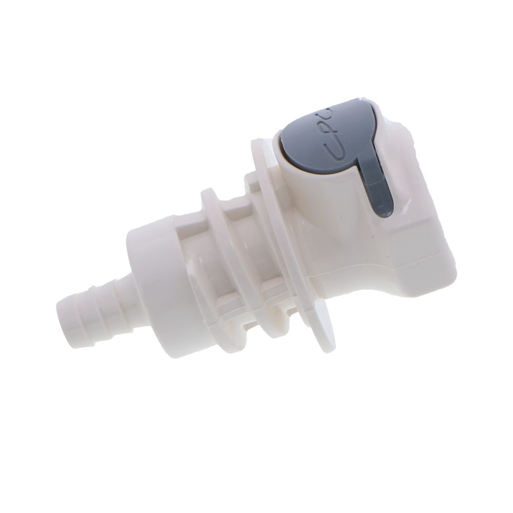 HFC16635 Panel Mount Hose Barb Coupling Body 3/8 ID Barb