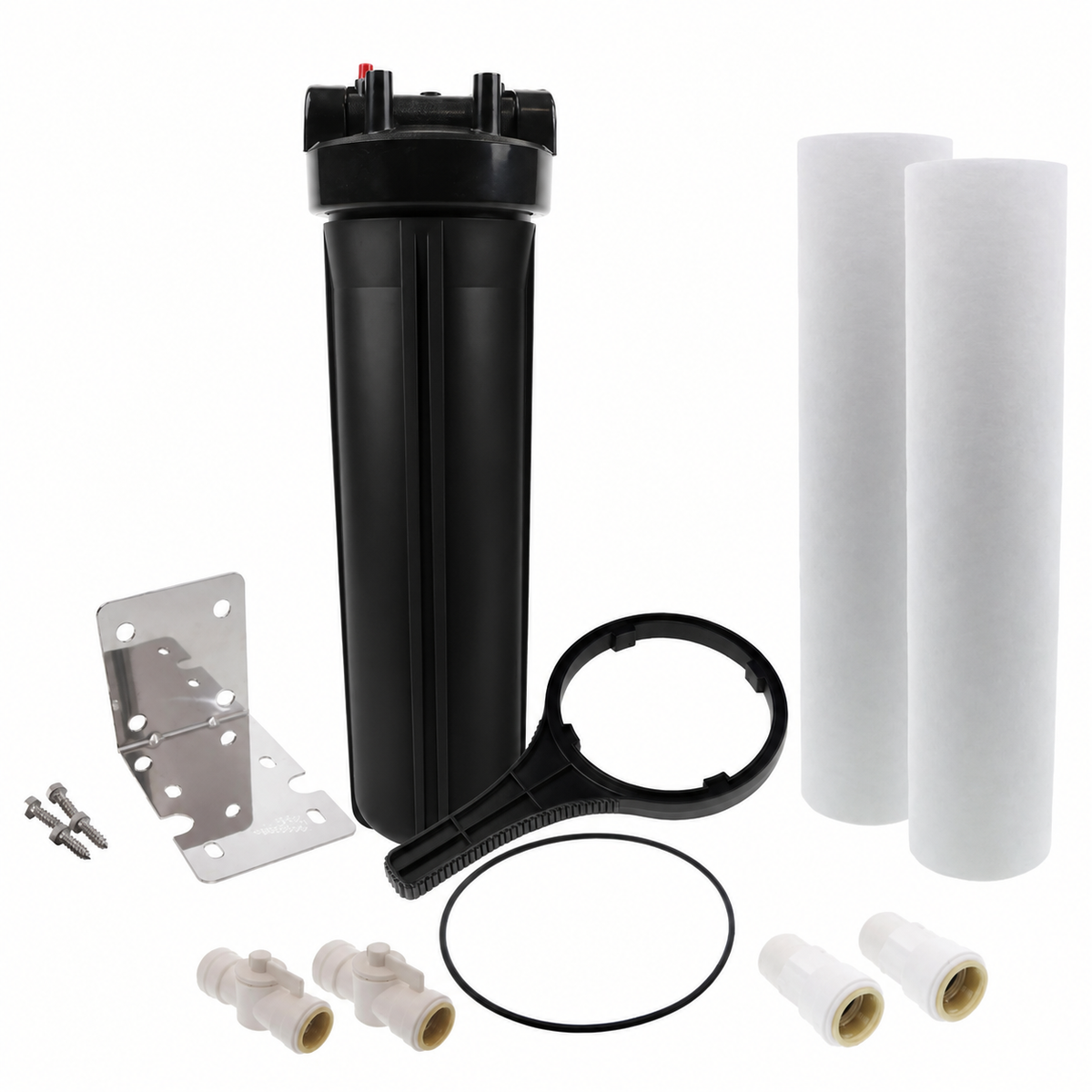 20" x 4.5" Housing Heavy Duty Sediment Prefilter Kit with 1" Connections