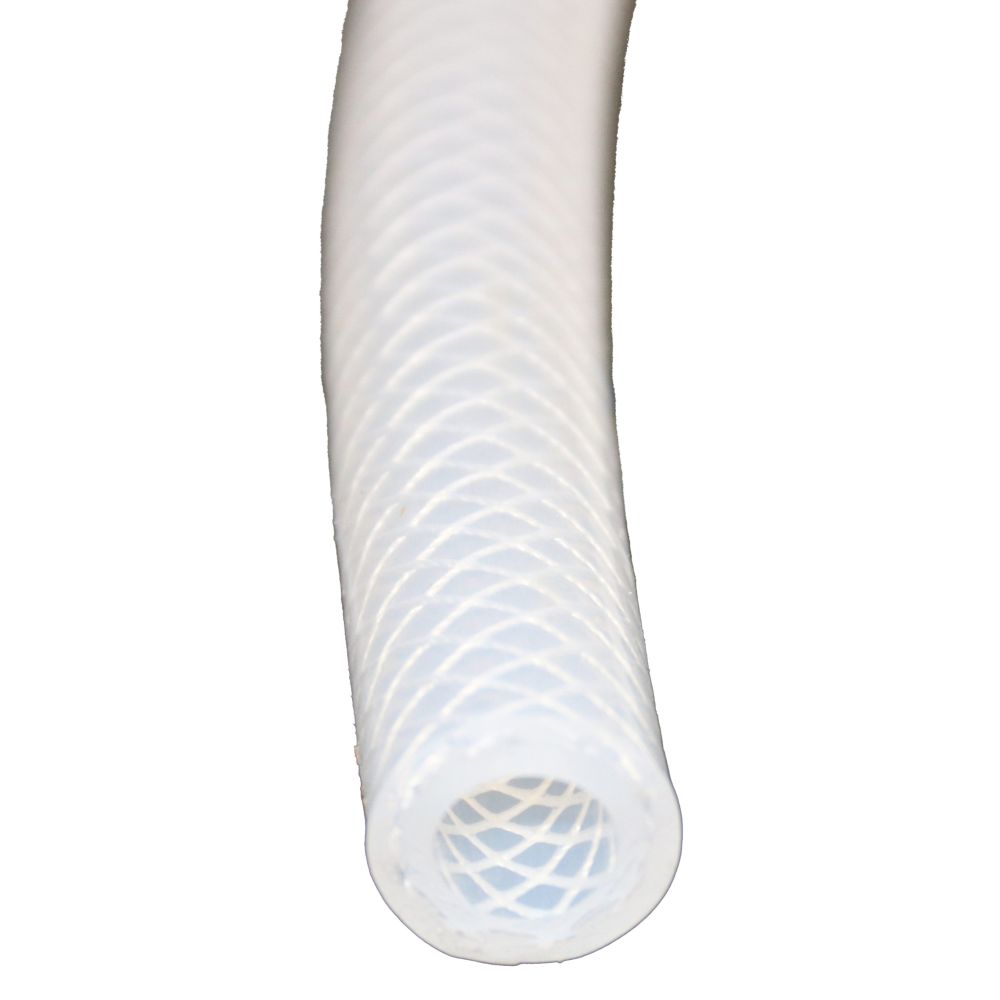 Braid Reinforced Silicone Tubing - 3/8 ID x .655 OD