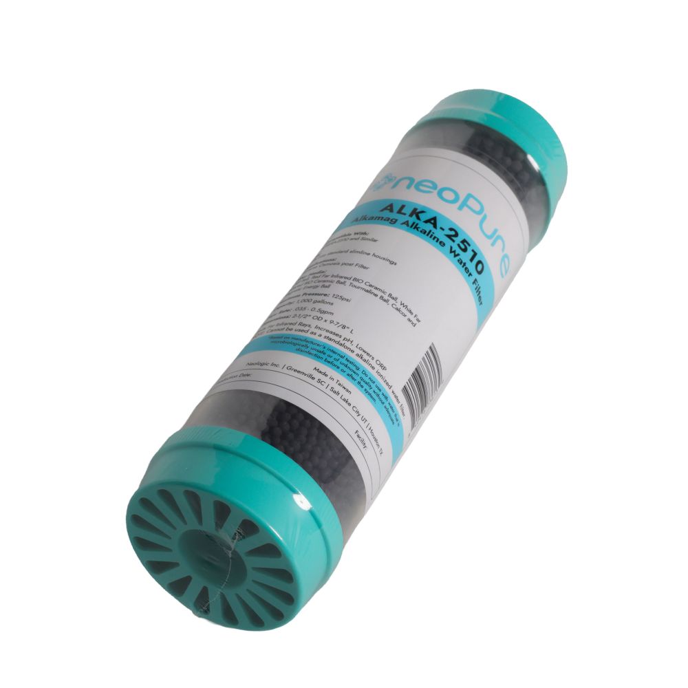 neoPure 2.5” x 10” Alkaline Water Filter Cartridge with 6-Media Mineral Blend