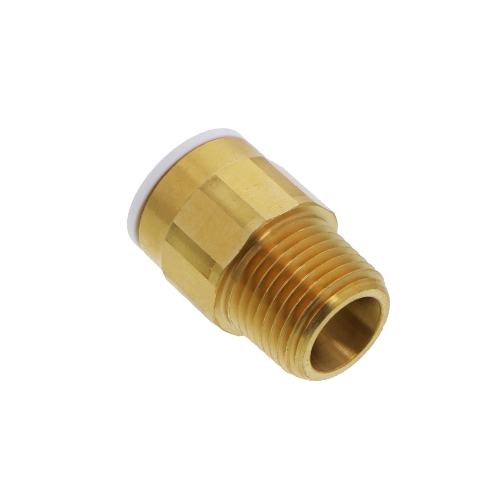 John Guest Brass Male Connector NPT - 1/2 CTS x 1/2 NPT