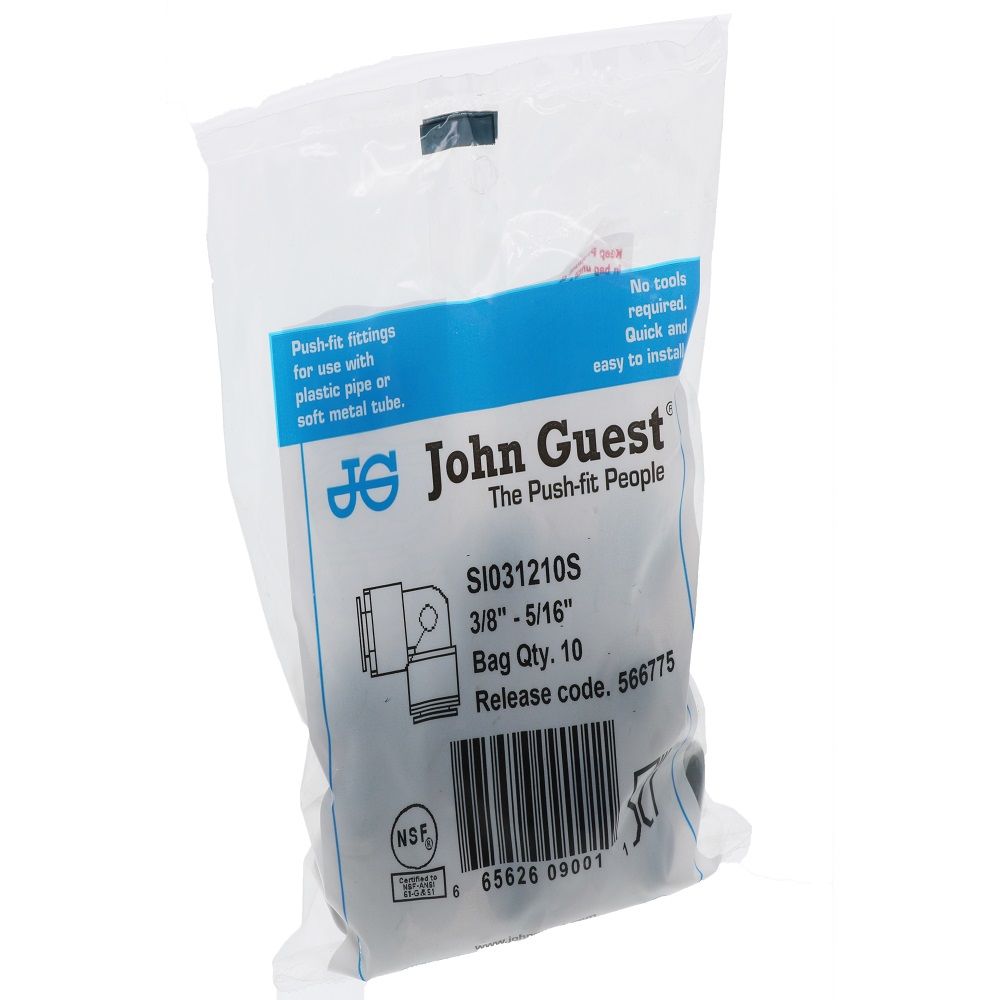John Guest Superseal Elbow - 3/8 Superseal x 5/16