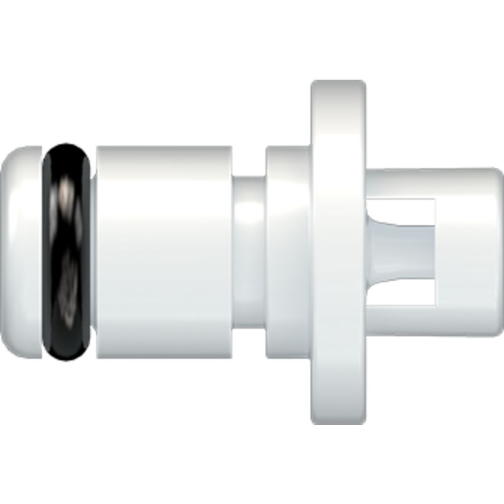 LinkTech 20AC Series Straight Male, Non-valved, 1/16" HB, Natural Acetal, Buna N
