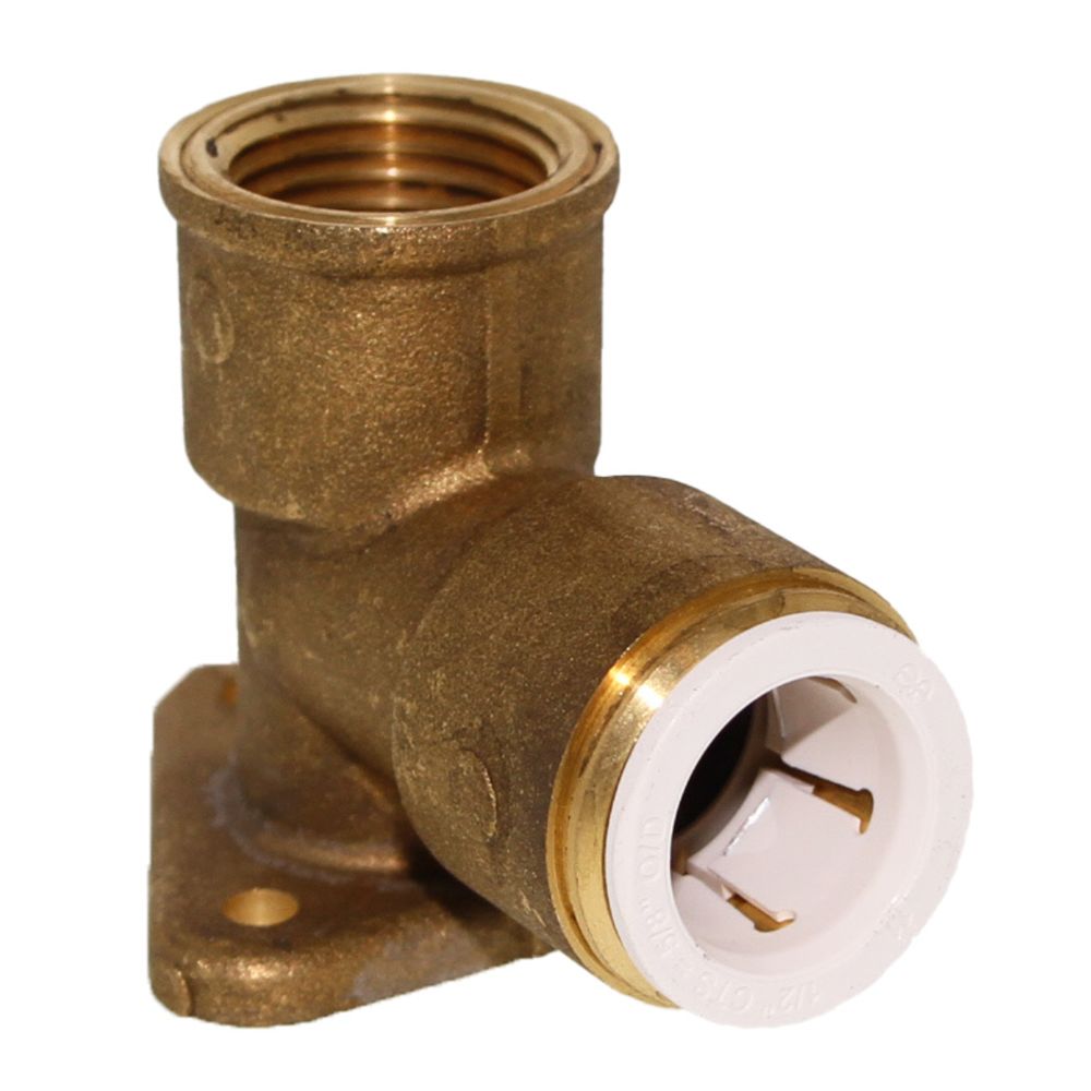 John Guest Drop Ear Elbow - 1/2 CTS x 1/2 NPT