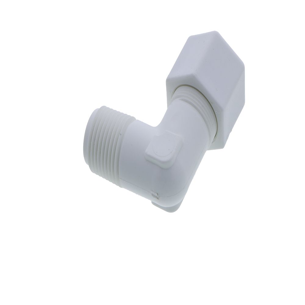 JACO 40-10-8-P-PG Polypropylene Male Elbow 5/8 OD Tube x 1/2 MPT