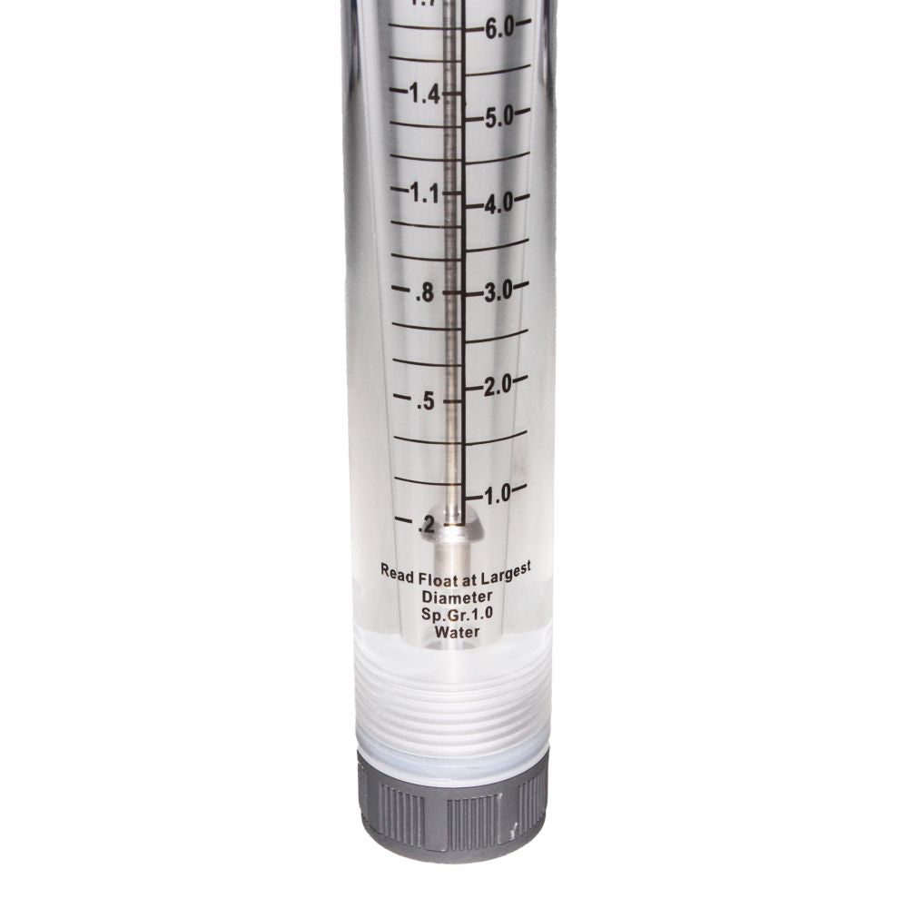 Neo-Pure Inline Flowmeter 0.1-1GPM 1/2" FNPT