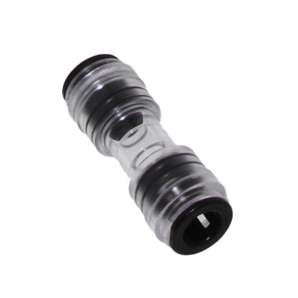 John Guest NC673 Clear Bodied Straight Tube Connector 8mm x 8mm