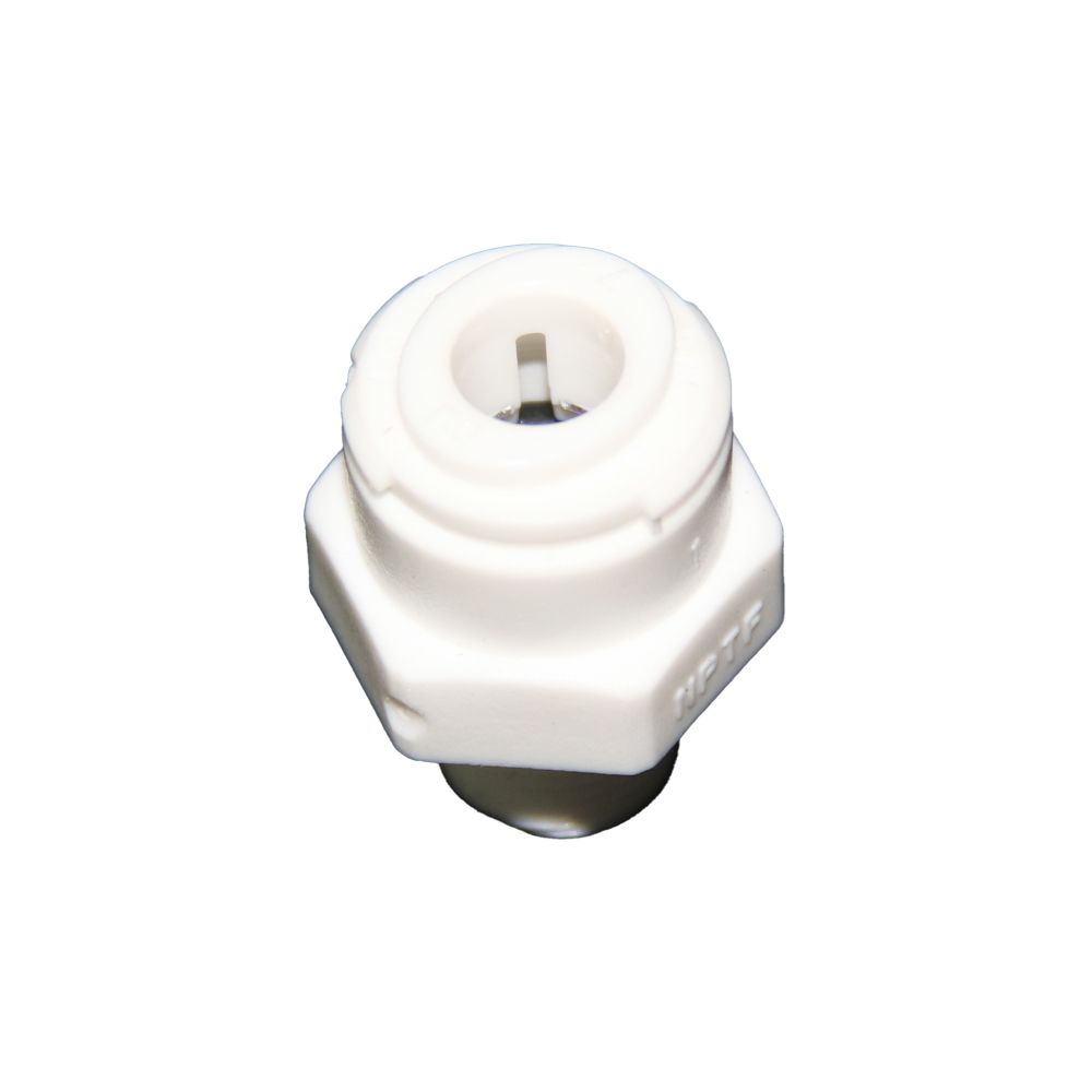 DMfit Male Connector - 1/4 QC x 1/8" MNPT Acetal White